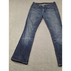 7 For All Mankind Womens Bootcut Jeans Dark Wash U075NJ080U-470S Size 27‎